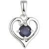 Kalace Delicate sidabrinis pakabukas with sapphire MP06171B (chain, pendant)
