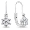 Brilio Silver Brilio Sidabrinis Girls Dazzling Sidabrinis Auskarai Gėlės EA188W