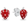 Brilio Silver Girls' sidabrinis earrings Strawberries EA1264W