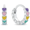 Brilio Silver Girls' sidabrinis rings with colorful hearts EA1255W