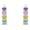 Brilio Silver Girls' sidabrinis rings with colorful hearts EA1255W