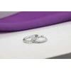 Brilio Silver Sparkling hoop earrings with zircons EA362W