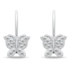 Brilio Silver Glittering sidabrinis earrings Bow tie EA1273W