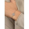 Brilio Silver Gold-plated bracelet with zircons Snowflake BRC253Y