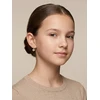 Brilio Silver Gold-plated dangling earrings with cubic zirconia EA1278Y