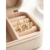 Brilio Silver Gold-plated dangling earrings with zircons Butterfly EA1272Y