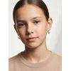 Brilio Silver Gold-plated dangling earrings with zircons Butterfly EA1272Y