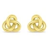 Brilio Silver Gold-plated jewelry set Intertwined knot SET271Y (chain, pendant, earrings)