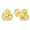 Brilio Silver Gold-plated jewelry set Intertwined knot SET271Y (chain, pendant, earrings)