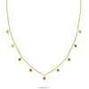 Brilio Silver Brilio Sidabrinis Gold-plated pakabukas with colored zircons NCL60Y
