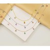 Brilio Silver Brilis Sidabrinis Gold-plated pakabukas su spalvotais cirkoniais NCL60Y