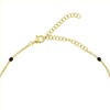 Brilio Silver Brilio Sidabrinis Gold-plated pakabukas su juodais rutuliais NCL112YBC