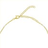 Brilio Silver Brilio Sidabrinis Gold-plated pakabukas with baltas balls NCL112Y