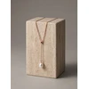Brilio Silver Gold-plated pakabukas with genuine freshwater pearl NCL221R