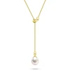 Brilio Silver Gold-plated pakabukas with real pearl NCL221Y