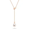 Brilio Silver Gold-plated pakabukas with genuine freshwater pearl NCL221R