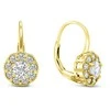Brilio Silver Brilio Sidabrinis Gold-plated sidabrinis dangling earrings with zircons EA333Y