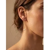 Brilio Silver Gold-plated thread earrings with real pearl EA1289Y