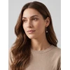 Brilio Silver Gold-plated thread earrings with real pearl EA1289Y