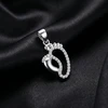 Brilio Silver Beautiful sidabrinis pendant with zircons Fingerprints PT61W