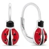 Brilio Silver Happy sidabrinis earrings for good luck Ladybugs EA435W