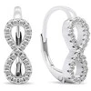 Brilio Silver Infinity putojantys sidabriniai auskarai EA444W