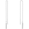 Brilio Silver Brilio Sidabrinis Long chain earrings with zircons EA1007W