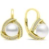 Brilio Silver Brilio Sidabrinis Luxury pearl earrings in auksinis-plated sidabrinis EA393Y