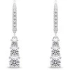 Brilio Silver Luxurious sidabrinis earrings with clear zircons EA1012W
