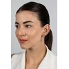 Brilio Silver Luxurious sidabrinis earrings with clear zircons EA1012W
