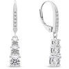 Brilio Silver Luxurious sidabrinis earrings with clear zircons EA1012W