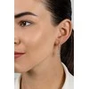 Brilio Silver Luxurious sidabrinis earrings with clear zircons EA1012W
