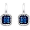 Brilio Silver Luxurious sidabrinis earrings with zircons EA397WB