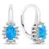 Brilio Silver Brilio Sidabrinis Luxurious sidabrinis earrings with zircons and opals EA432WB