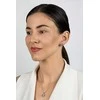 Brilio Silver Jewelry set Hearts with clear zircons SET295W (chain, pendant, earrings)