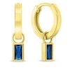 Brilio Silver Brilio Sidabrinis Minimalist round earrings 2in1 with cubic zirconia EA840YB