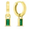 Brilio Silver Brilio Sidabrinis Minimalist round earrings 2in1 with cubic zirconia EA840YG