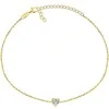 Brilio Silver Brilio Sidabrinis Minimalist auksinis-plated bracelet Heart BRC30Y