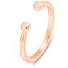 Brilio Silver Brilio Sidabrinis Minimalist open bronze ring RI104R