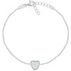 Brilio Silver Minimalistinė sidabrinė apyrankė Heart BRC123W