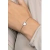 Brilio Silver Minimalistinė sidabrinė apyrankė Heart BRC123W