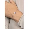 Brilio Silver Minimalistinė sidabrinė apyrankė Heart BRC123WP