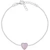 Brilio Silver Minimalistinė sidabrinė apyrankė Heart BRC123WP