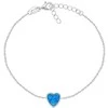 Brilio Silver Minimalist sidabrinis bracelet Heart BRC123WB