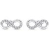Brilio Silver Modernūs sidabriniai Infinity auskarai EA360W