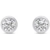 Brilio Silver Elegant sidabrinis jewelry set with zircons SET220W (pakabukas, earrings)