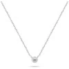 Brilio Silver Elegant sidabrinis jewelry set with zircons SET220W (pakabukas, earrings)