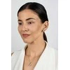 Brilio Silver Sidabrinis jewelry set with zircons Double heart SET294W (chain, pendant, earrings)