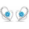 Brilio Silver Sidabrinis jewelry set with zircons Double heart SET294WAQ (chain, pendant, earrings)