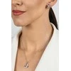 Brilio Silver Sidabrinis jewelry set with zircons Double heart SET294WP (chain, pendant, earrings)
